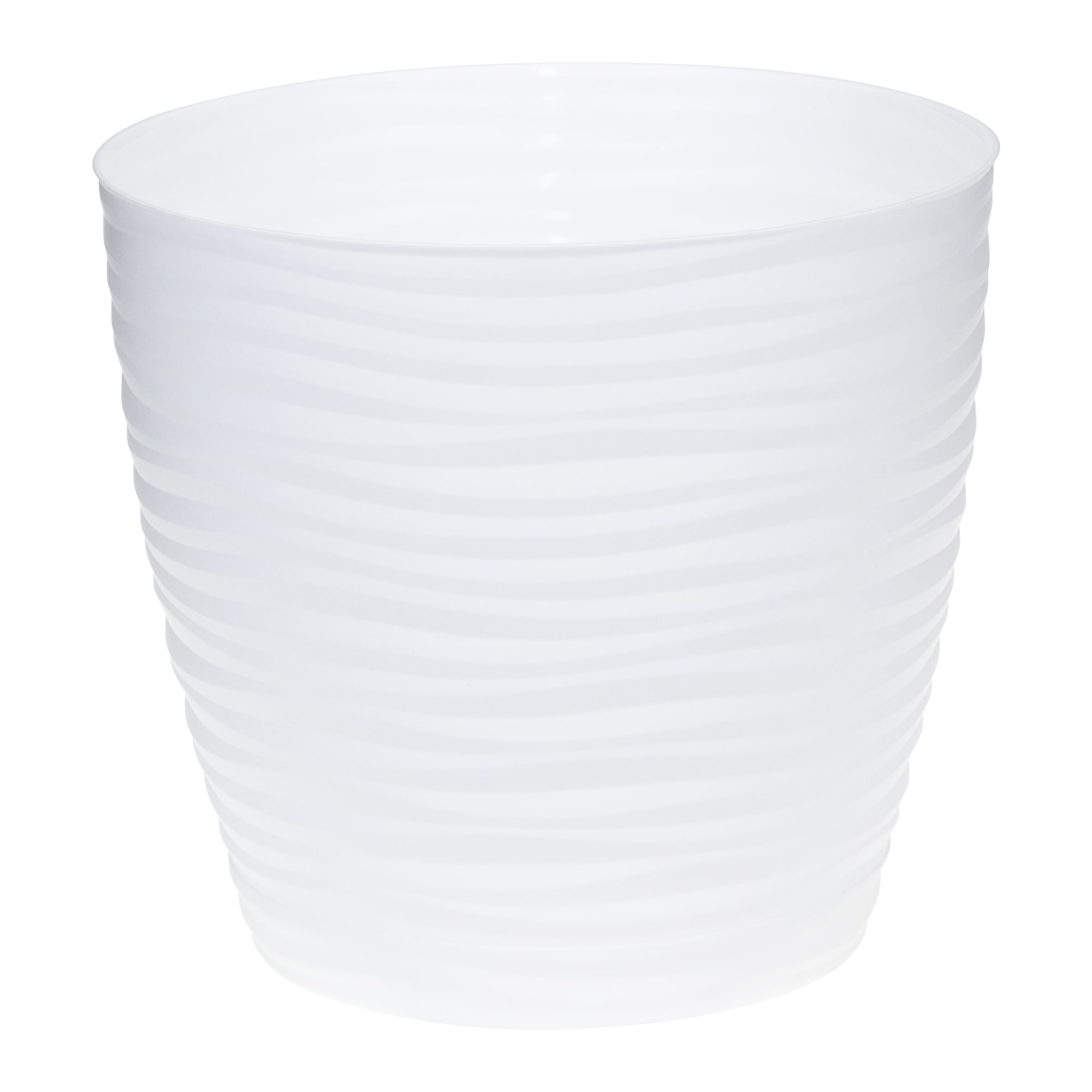 85123014 Кашпо для цветов Дюна ø15 h14 см v1.7 л пластик белый Santreyd 