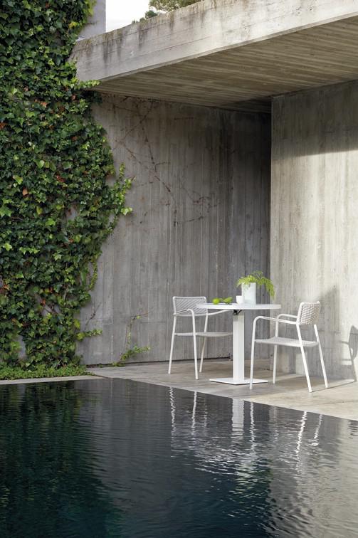 MNST1245 Обеденный стол pca white f8 60см x 60см Manutti Napoli - Вид №6