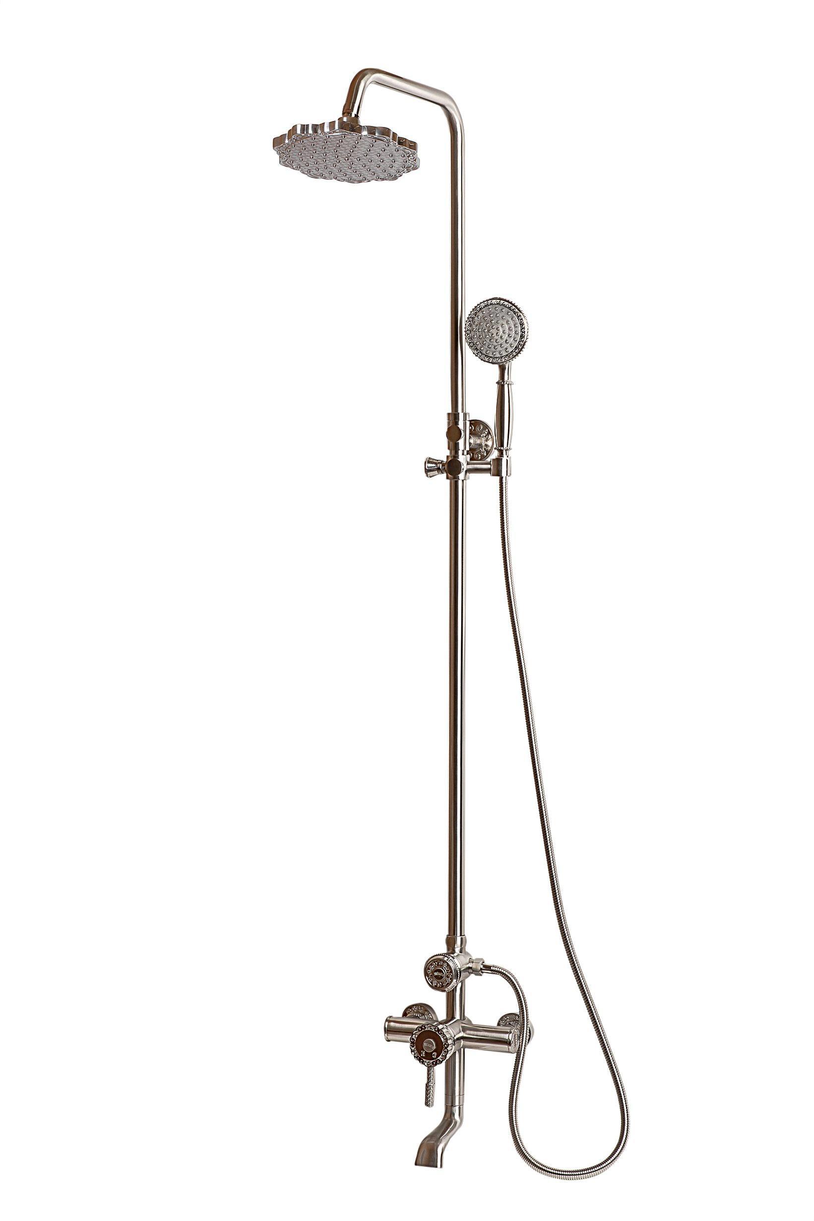90193892 Душевая стойка Soria MC.102.1SL 3 режима цвет серебро STLM-0127951 MILACIO