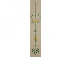 LGC013 Набор из 10 желтых цветов с бантиками Сarronheating