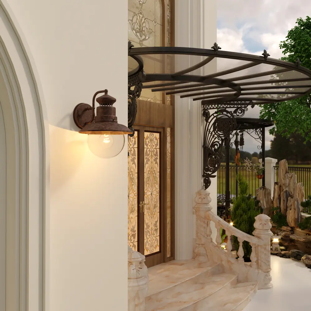 Светильник уличный настенный Elektrostandard Talli 60 Вт IP44 цвет брауни STLM-2057552 - Вид №7