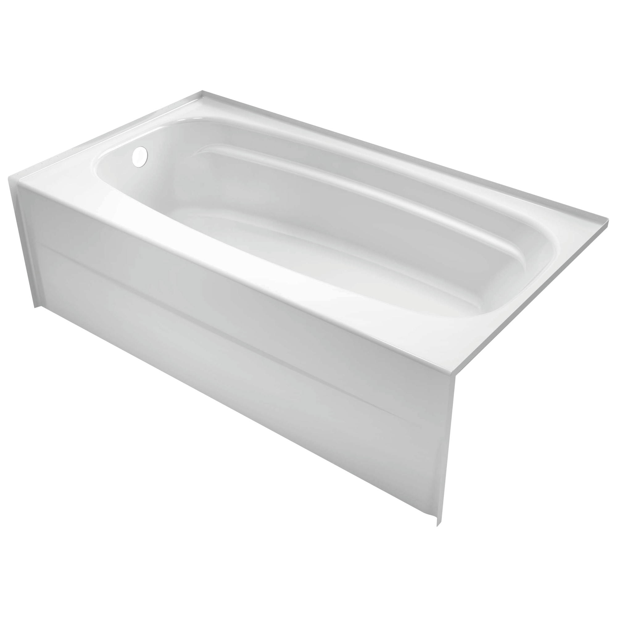 245430AL01 54 дюйма X 30 дюймов. Цельная ванна-левый слив Delta Faucet Styla Глянцевая кость 