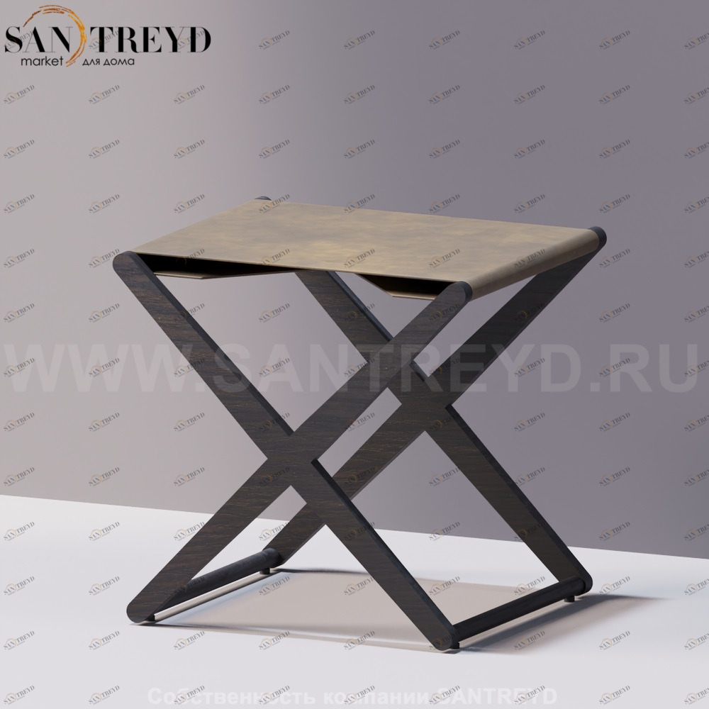 Agape X Стул с сиденьем из натуральной кожи под темный дуб ACOM0538RWNA