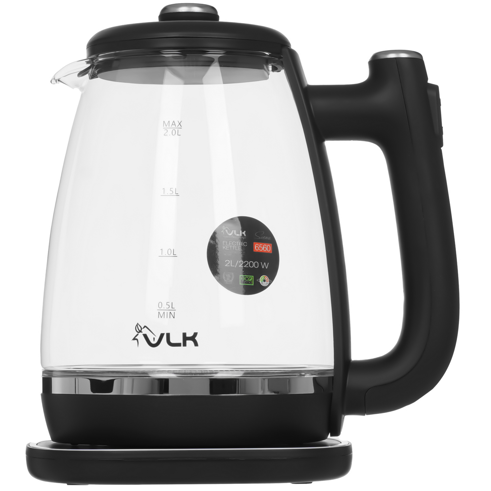 9216772 Электрочайник VLK Siena-6560 черный STDN-0139374