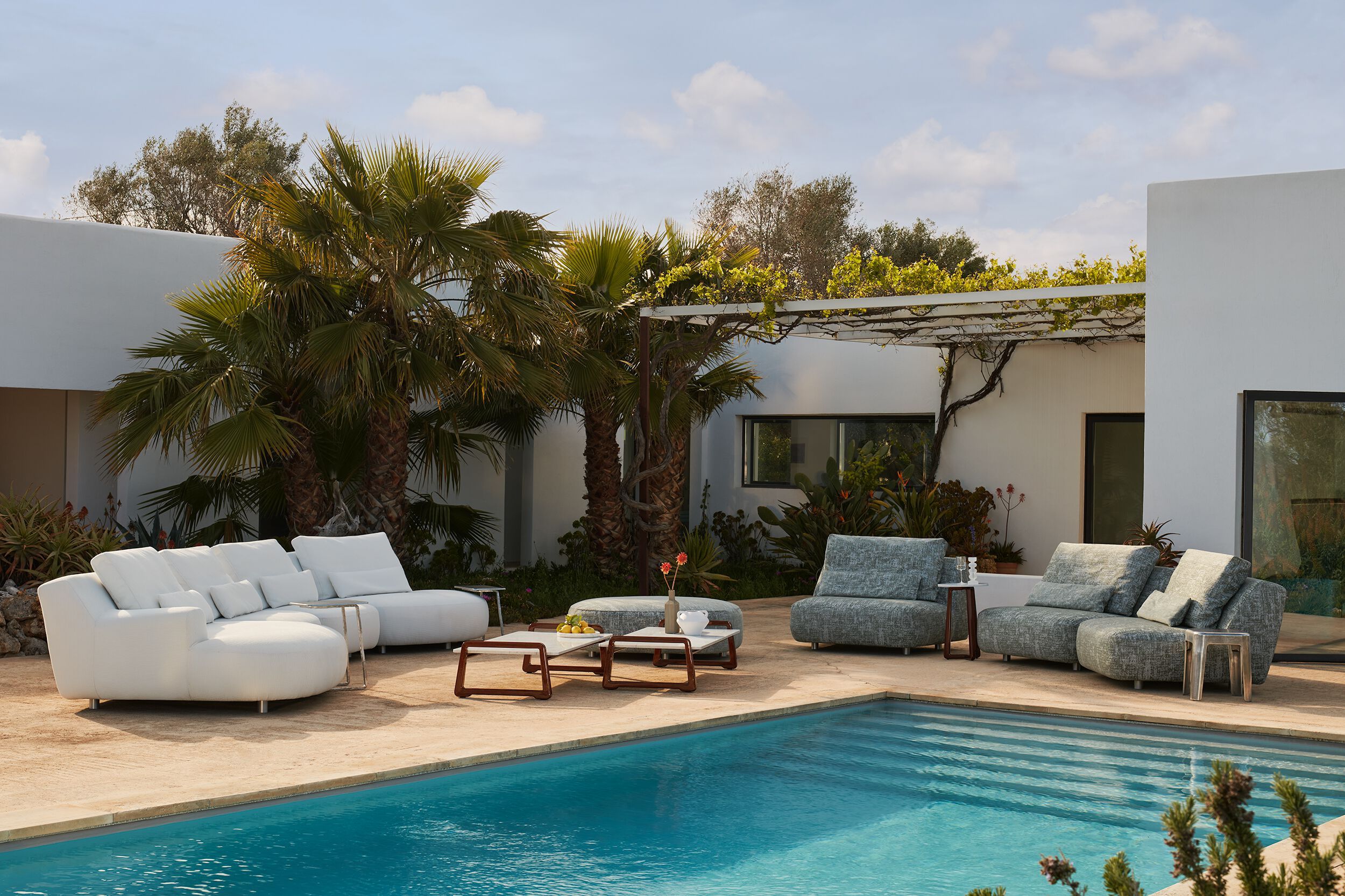 Тканевый модульный садовый диван Exteta Moonlight ARCH-00030262 - Вид №1