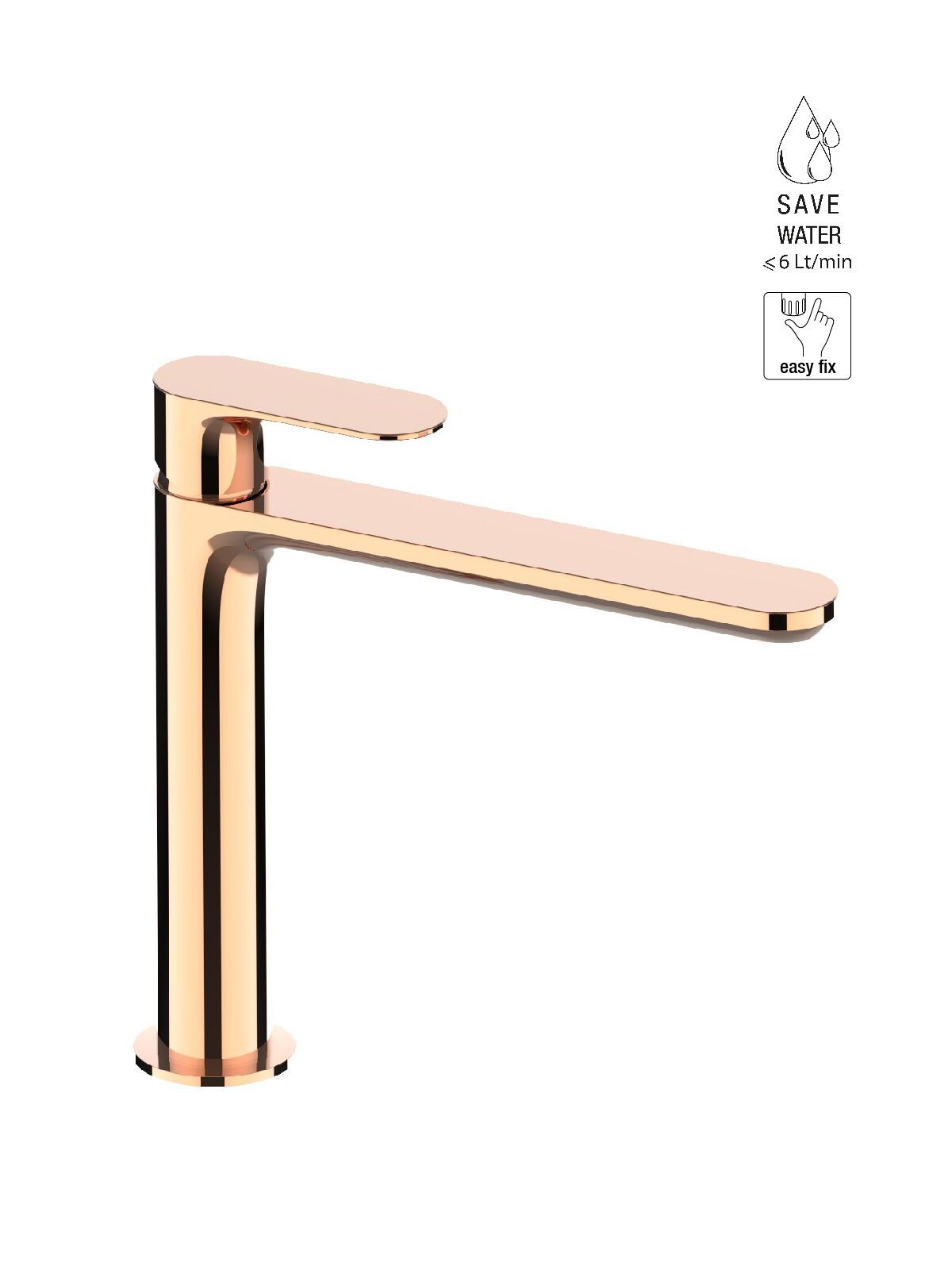 Смеситель для раковины с одним отверстием без слива Rubinetterie Frattini Lea ARCH-00148835 - Вид №14