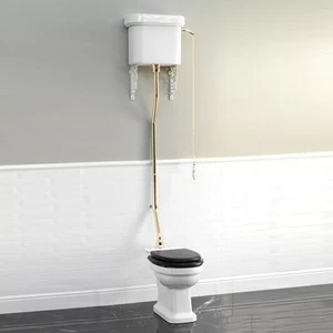 Унитаз напольный для верхнего бачка, патрубок цвет золота IBWCBLUES Devon Devon Blues