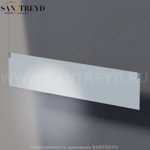 Agape INSEGNA Прямоугольное зеркало: длина 180 см, высота от 40 до 200 см, подвешивается на потолок с помощью стальных тросов и опор ASPE019