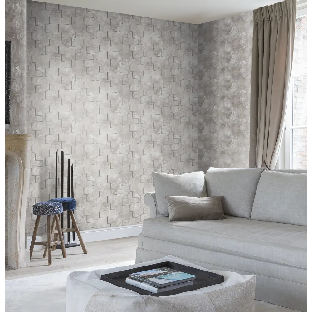 Обои флизелиновые Inspire Muralto бежевые 1.06 м 193603 88571252 STLM-2059031 - Вид №4