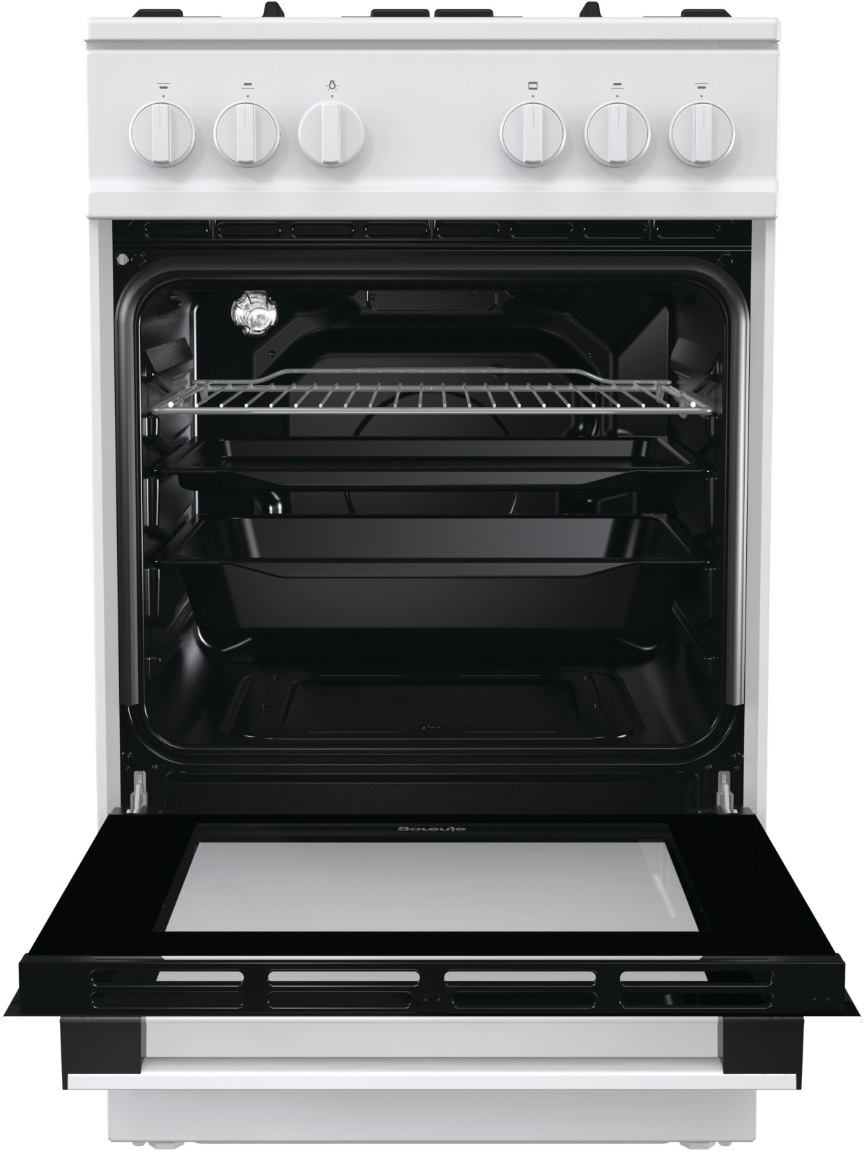GN5112WF-B Газовая плита / 85х50х60, газовая, электроподжиг, 71 л, белый Gorenje Santreyd  - Вид №1