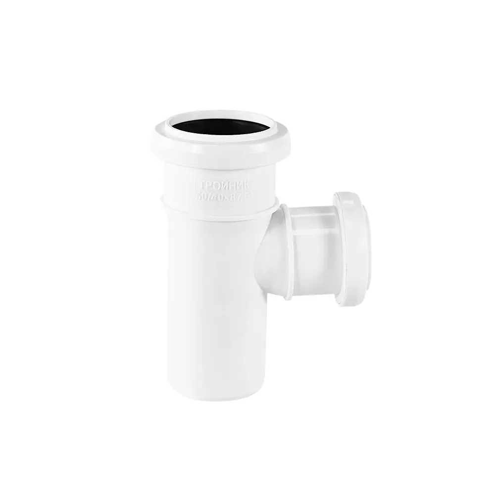 Тройник канализационный малошумный MONLID D50x40/87° мм полипропилен 89442429 STLM-2038903  - Вид №2