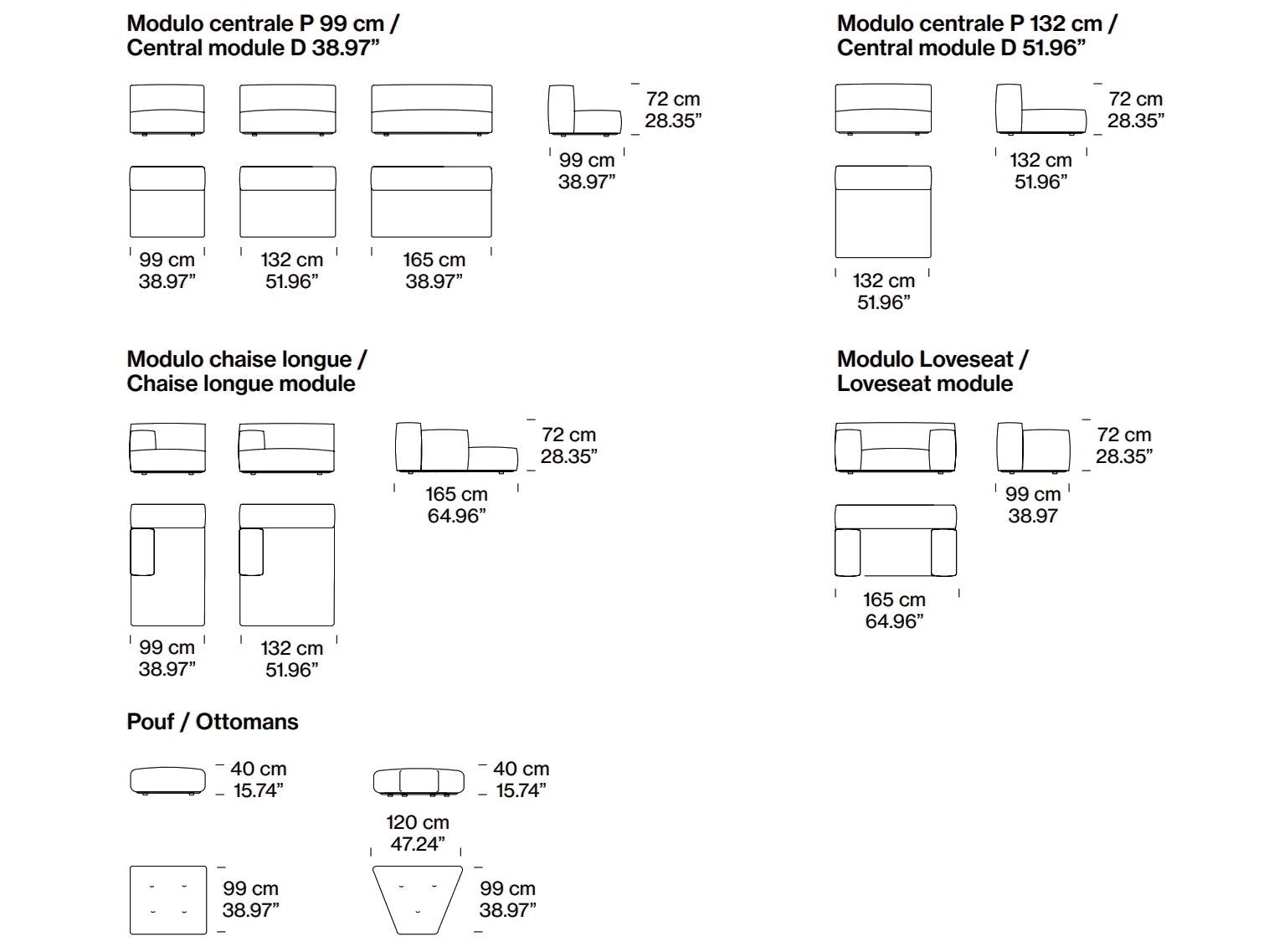 Модульный угловой диван из ткани Pianca DELANO UP ARCH-00129806 - Вид №5