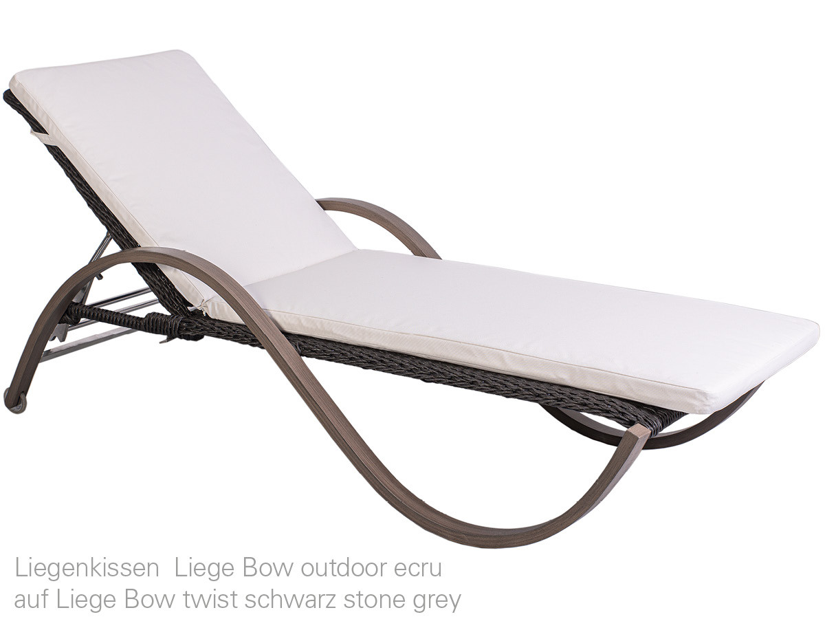 10.00.1537 Подушка для шезлонга Lounger Bow Classic Ecru Mbm - Вид №1