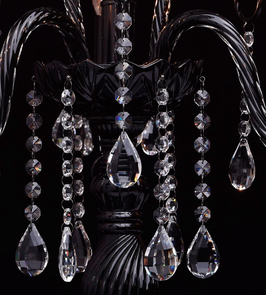 Настольная лампа MW-Light Барселона 7 313033004 MW-LIGHT ПОДСВЕЧНИК, СВЕЧА 191497 Прозрачный;черный  - Вид №1