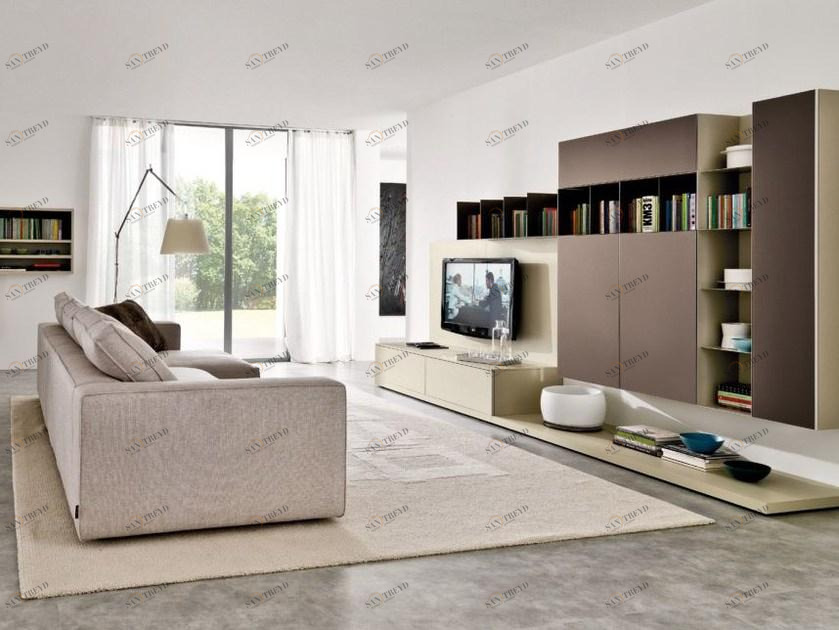 Zalf Модульная оборудованная стенка с подставкой под телевизор sun-id-1373173