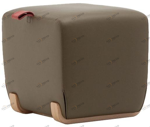 Very Wood Пуф из мягкой кожи Skid sun-id-1444084