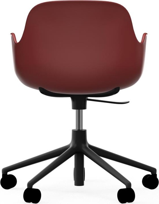 606155 Кресло Swivel 5W Gaslift Black Alu Red Normann Copenhagen Form - Вид №3