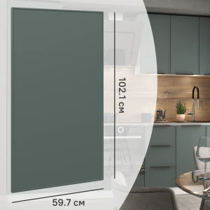 89349185 Фасад для кухонного шкафа Инта 59.7x102.1 см Delinia ID МДФ цвет зеленый STLM-1406073