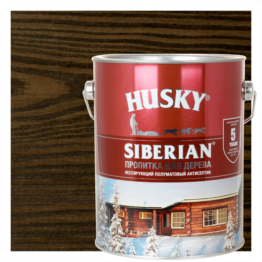 84392131 Пропитка для дерева Husky Siberian полуматовая цвет палисандр 2.7 л STLM-0049125