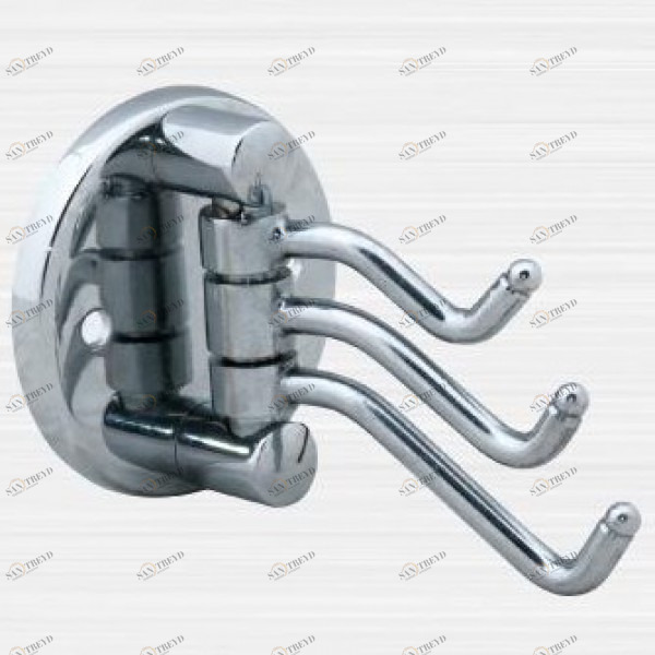 Крючок тройной поворотный с заглушками Rainbowl (Турция) Aqua 0056 sun-id-561640