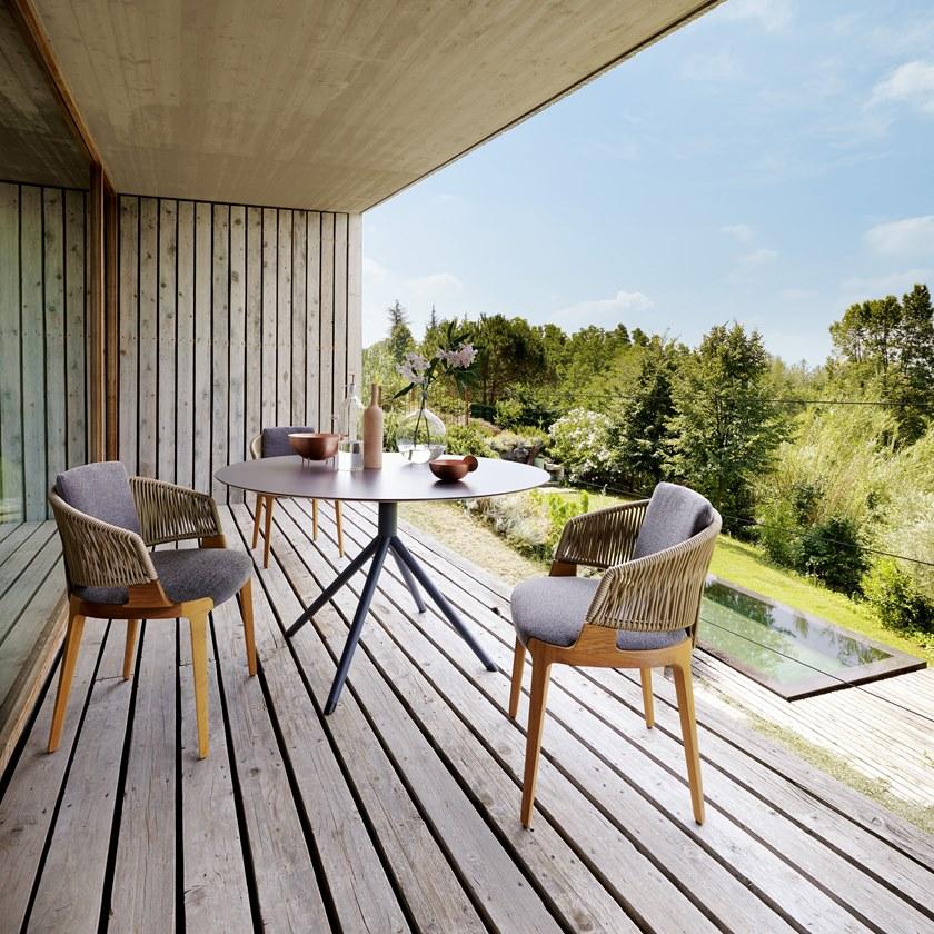 Potocco Круглый садовый стол из hpl Otx 887/tgc - Вид №5