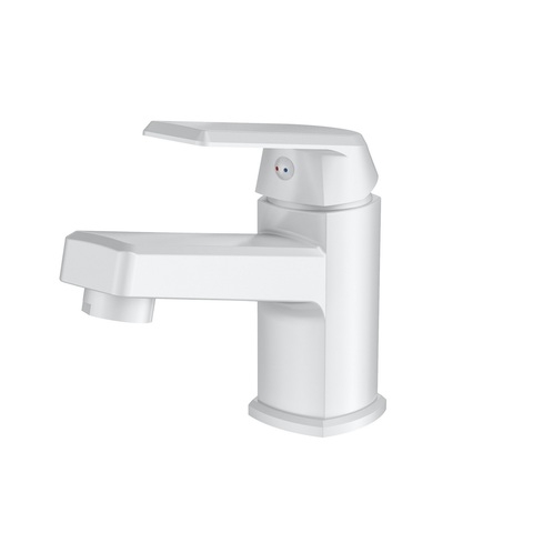 OneLife by Orange P02-021w однозахватный полимерный смеситель для раковины, цвет белый Графит sun-id-1517300 - Вид №5