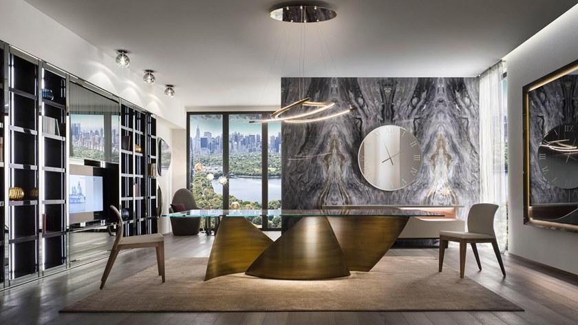 Reflex Прямоугольный обеденный стол из стекла Vele sun-id-1345864 - Вид №1