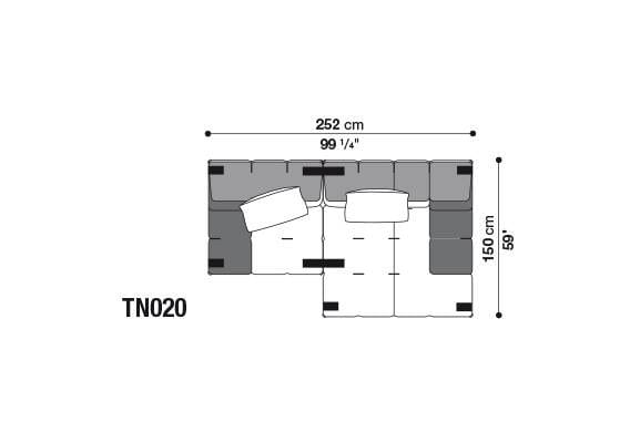 Секционный диван из ткани B&B Italia Tufty-Too ARCH-00095690 - Вид №34