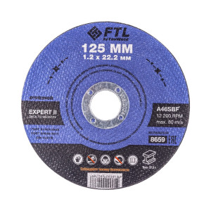 90666582 Круг отрезной по металлу Expert II 8659, 125x22.2x1.2 мм, 10 шт STLM-0330197 FTL