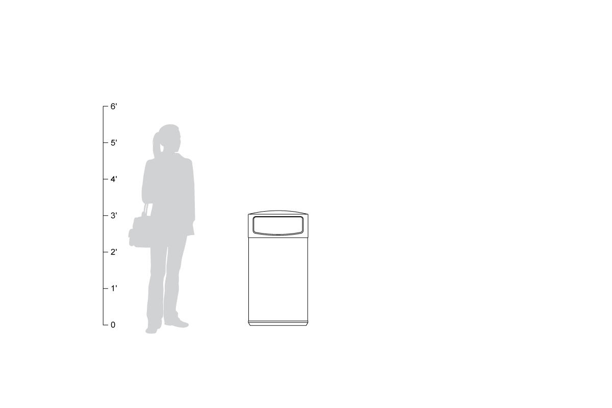 FSRT186 Универсальная емкость для мусора и утилизации  Forms-surfaces  - Вид №23