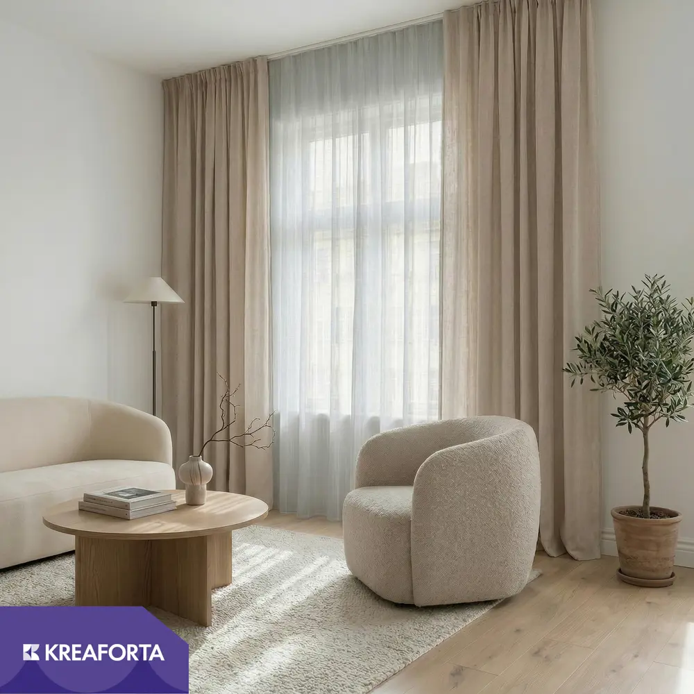 Тюль на ленте KREAFORTA Softy 500x280 см цвет кремовый STLM-2068822 - Вид №10