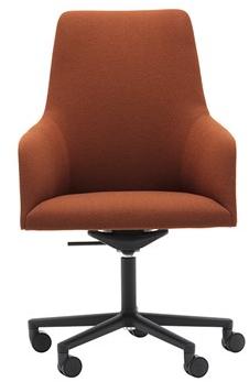 Andreu World Офисное кресло руководителя с 5 спицами на колесах и средней спинкой Alya executive So1478 - Вид №4