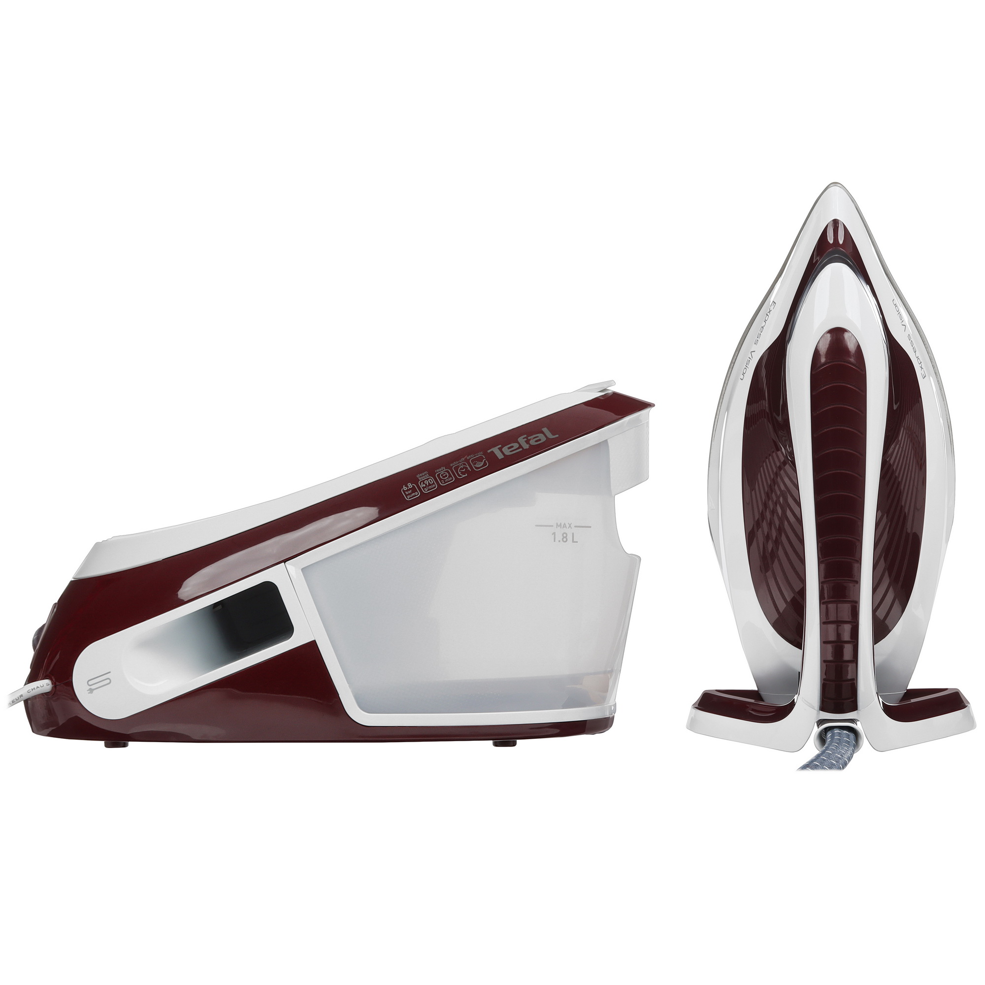 5448621 Парогенератор Tefal Express Vision SV8150E0 бордовый STDN-0105439 - Вид №9