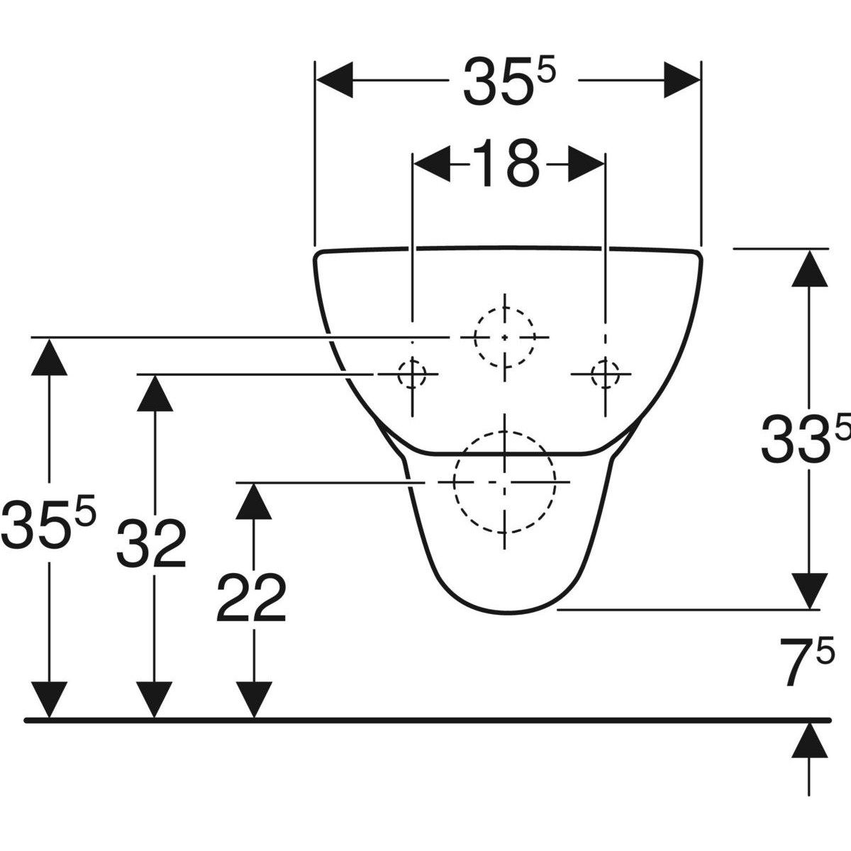 Подвесной туалет в витрине Geberit Fantasia ARCH-00083114 - Вид №3