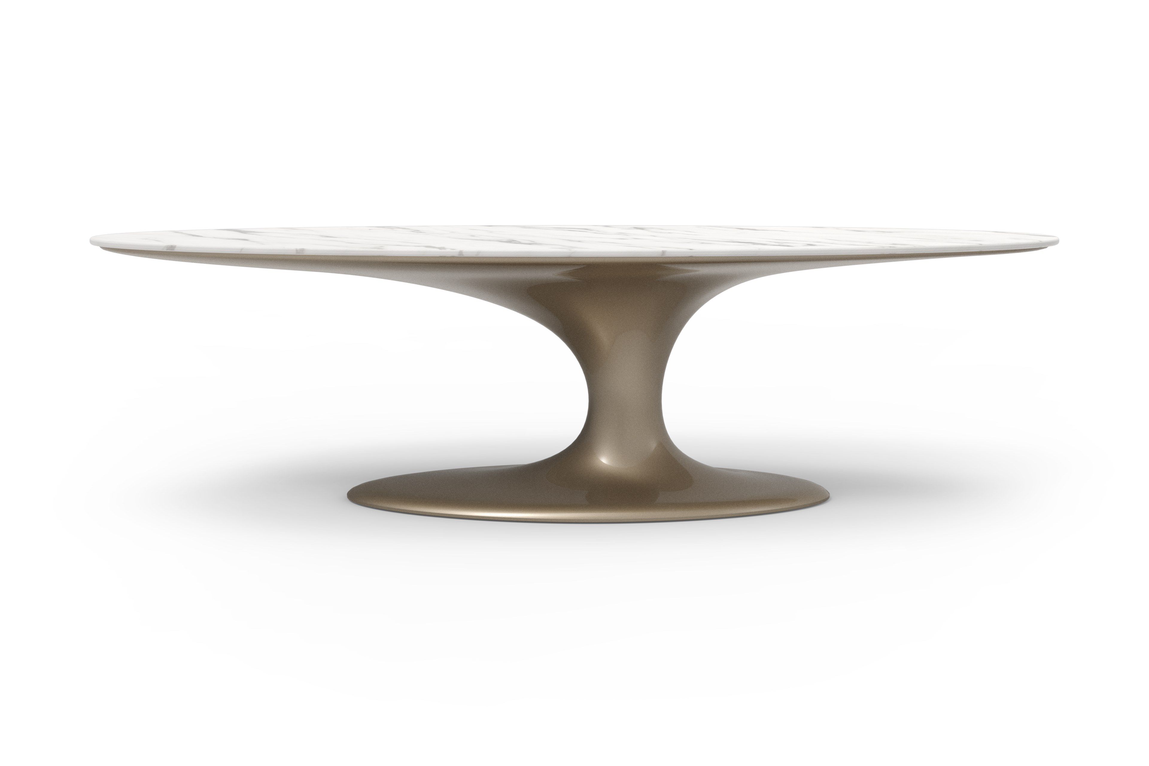 Овальный обеденный стол из стекловолокна и шпона GANSK JADE ARCH-00103800 - Вид №14