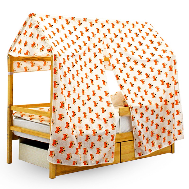 Крыша для кровати-домика текстильная Svogen "Лисички" БЕЛЬМАРКО  00-3833084 Оранжевый Santreyd  - Вид №1