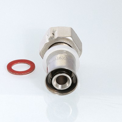 VTm.222.N.001604 Пресс-фитинг с накидной гайкой Valtec 16 мм х 1/2"  - Вид №2