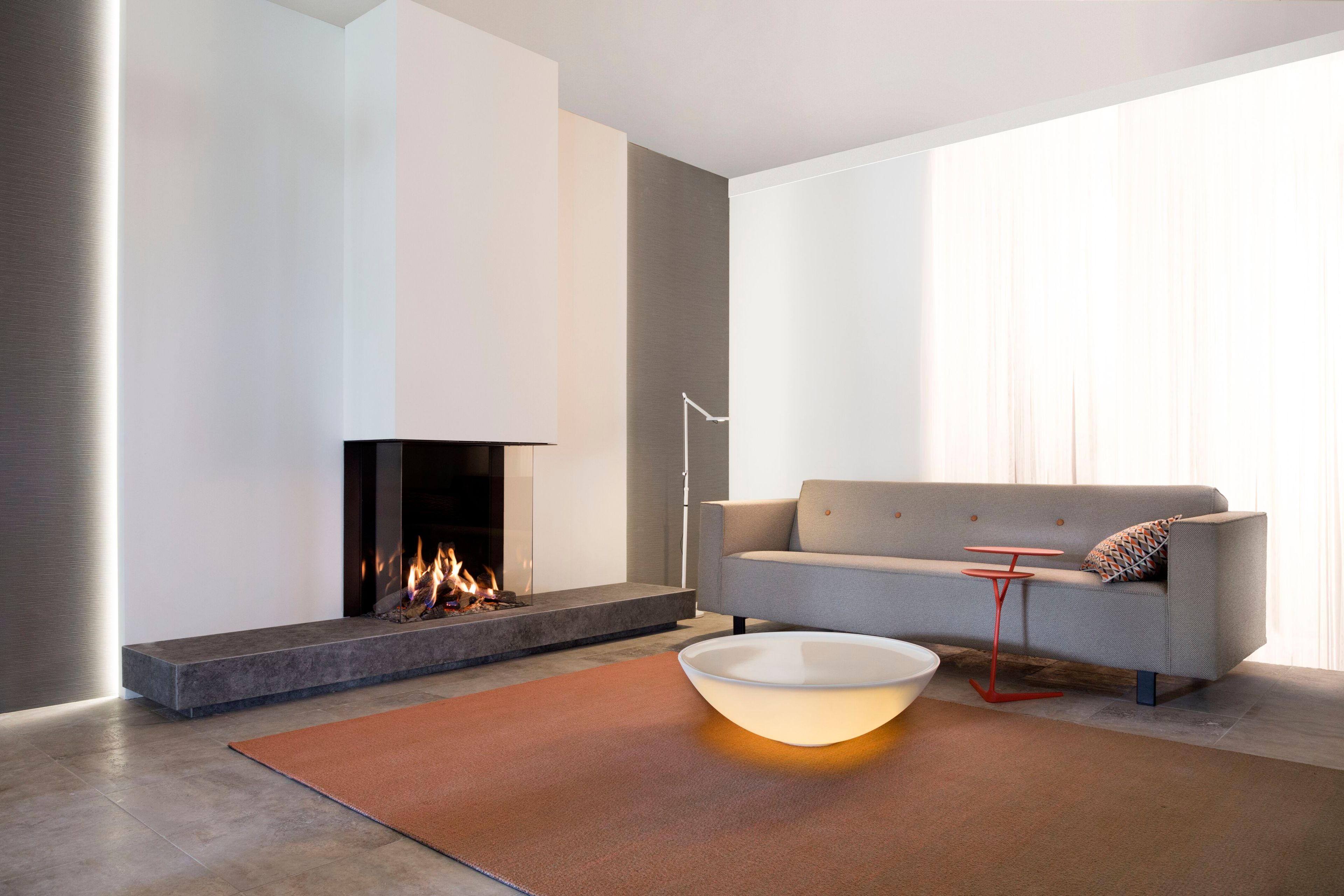 Настенный газовый камин с тройным фасадом KALFIRE GP70/75S ARCH-00033413 - Вид №1