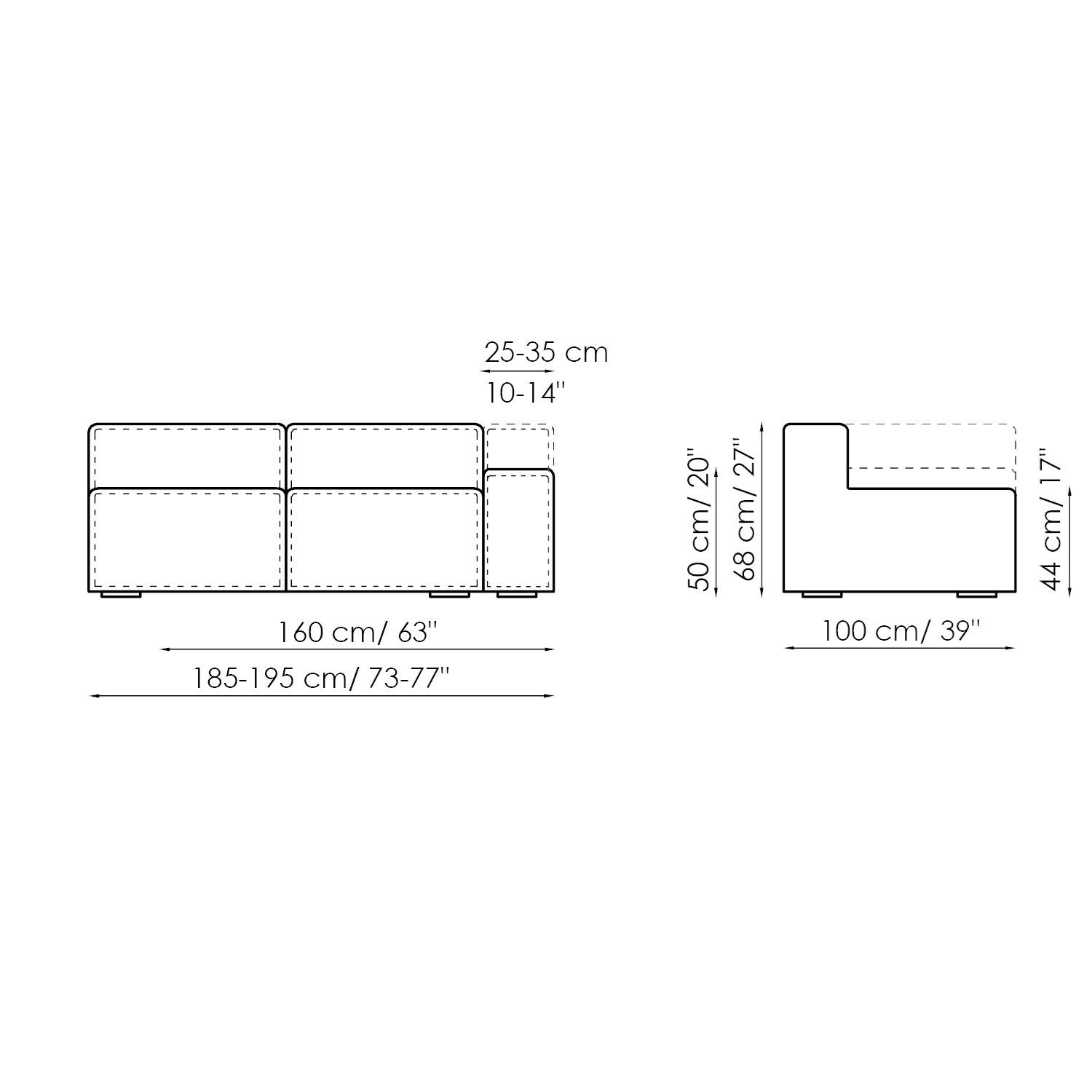 Модульный тканевый диван BONALDO арахис ARCH-00098902 - Вид №61