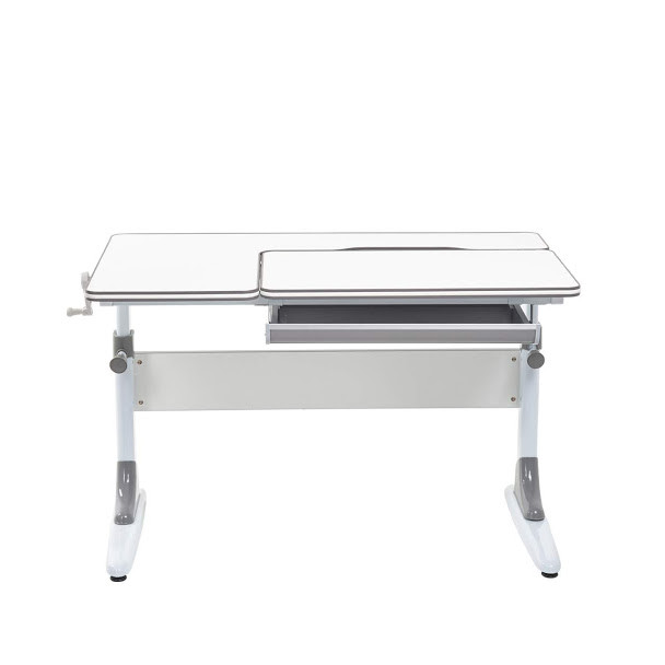 Парта растущая детская с выдвижным пеналом серая Grato Grey Cubby FUNDESK  00-3948623 Белый;серый Santreyd  - Вид №2