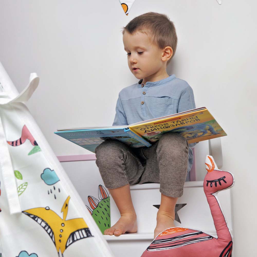 Табурет лестница, белый со звездочкой VAMVIGVAM  282237 Белый Santreyd  - Вид №1