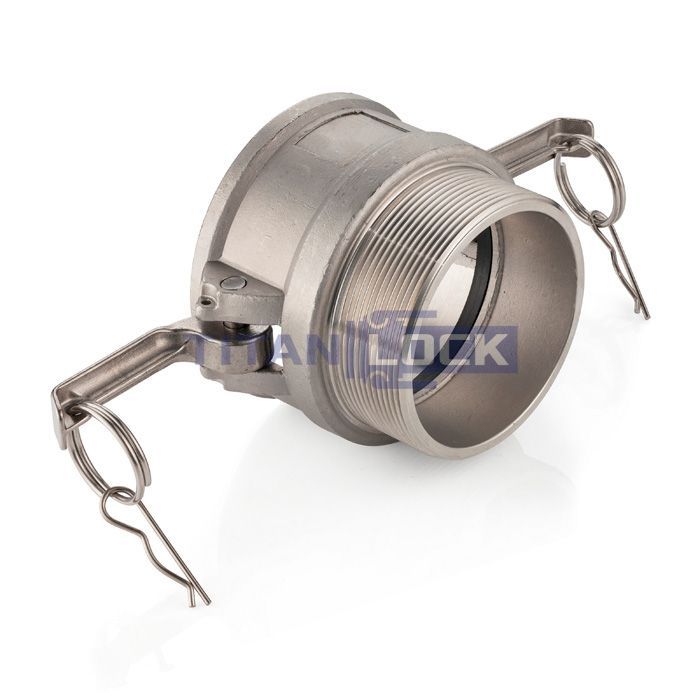 Камлок нержавеющий тип B розетка, наруж. резьба BSP 5", AISI304, TL500BSS TITAN LOCK  - Вид №3