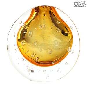 4335 ORIGINALMURANOGLASS Ваза Золотой купол - соммерсо - муранское стекло OMG 25 см
