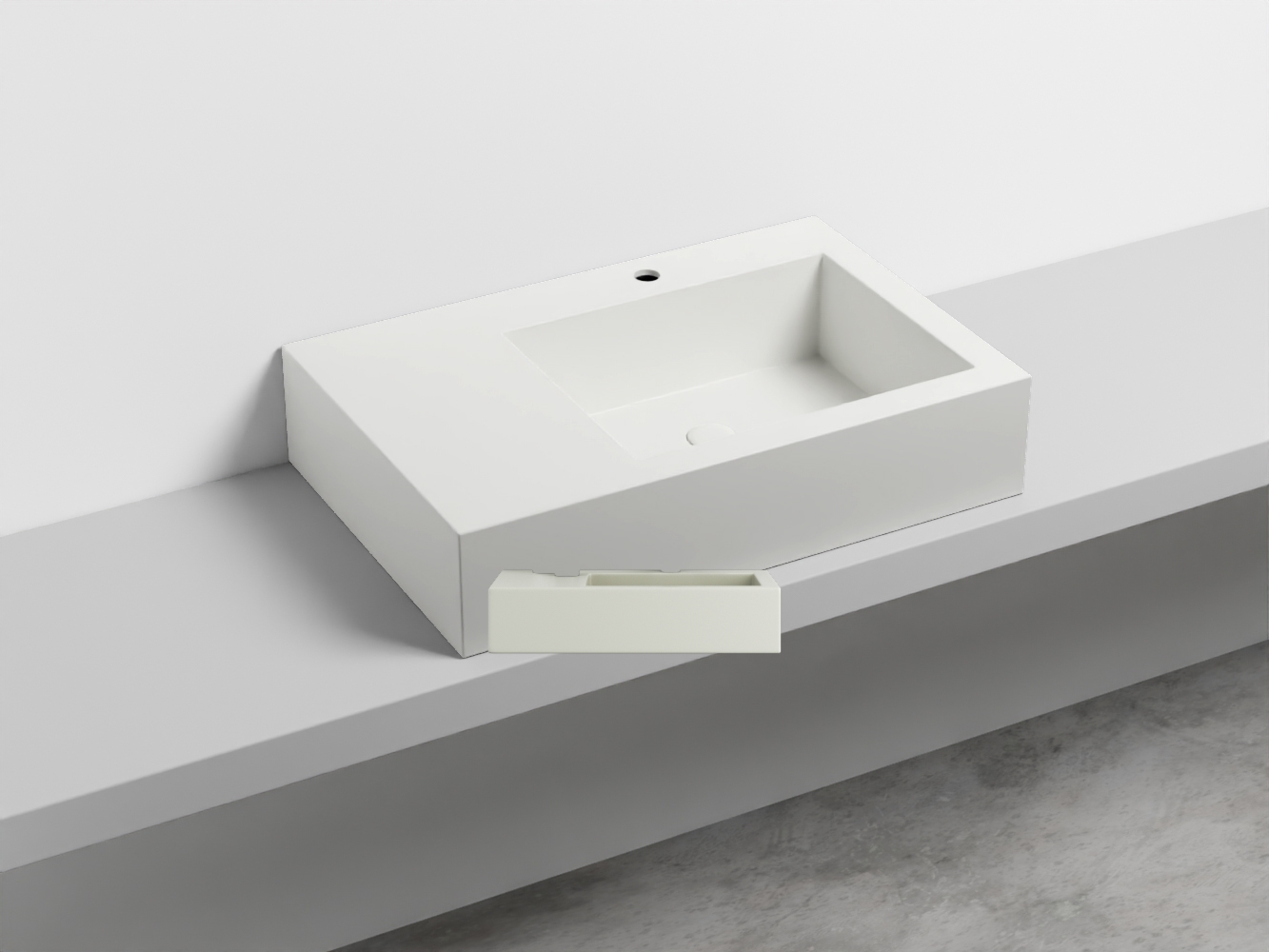 NALAMDX-PM Керамическая раковина с 1-им отверстием, чаша справа cielo I Narcisi Ceramica Cielo