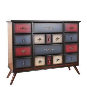 11535 Комод Пандора 2 Орех Mix Bright BOGACHO