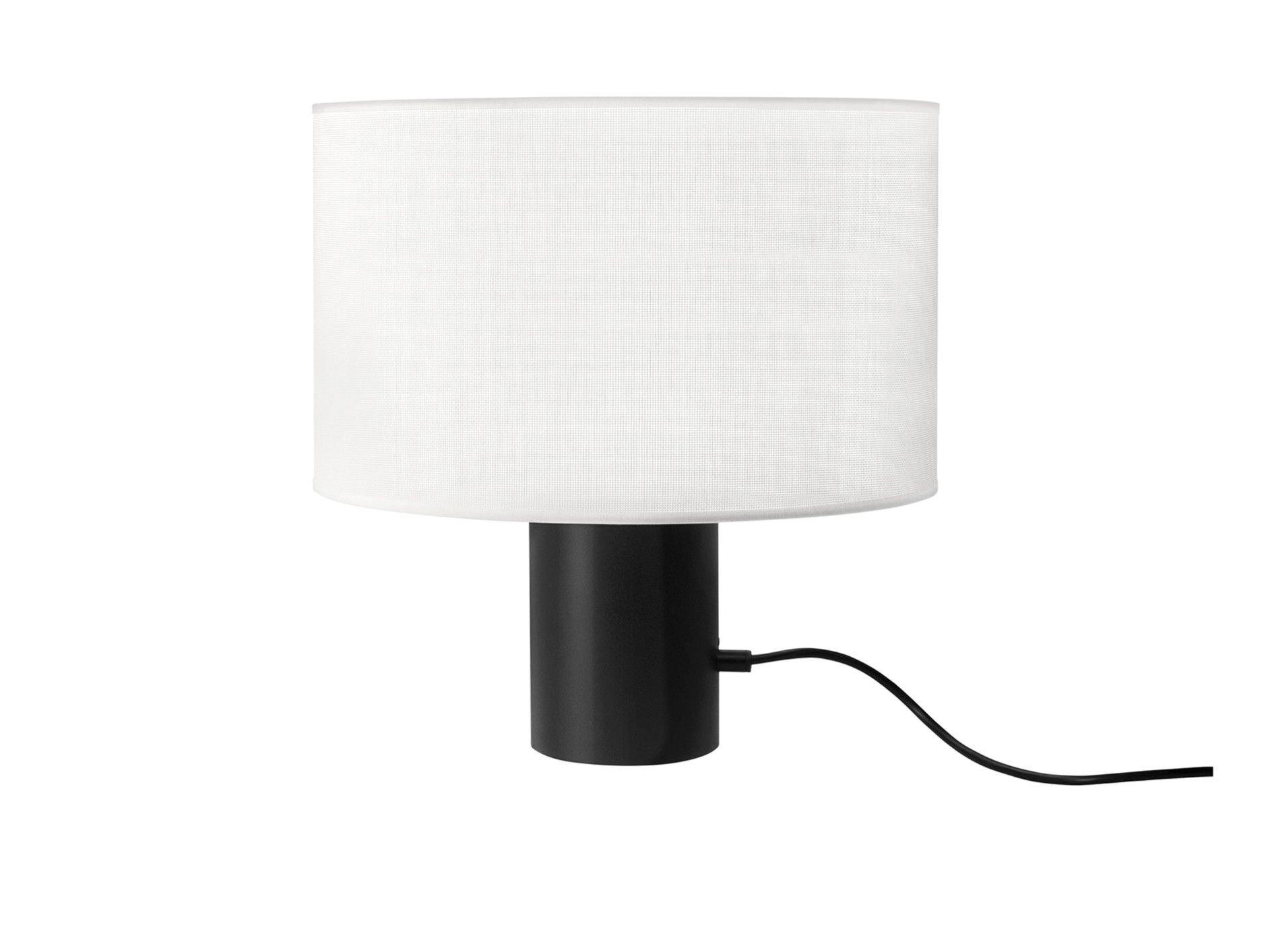 Металлическая настольная лампа с абажуром из полиэстера Estiluz ARCH-00128354