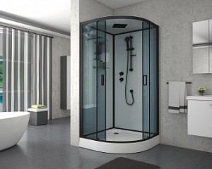 Душевая кабина NG-6901 BLACK (900х900х2100)