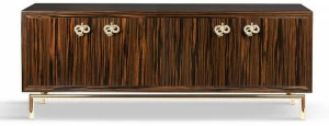 VGnewtrend Комод из черного дерева с распашными дверцами Original sin 7511968.70