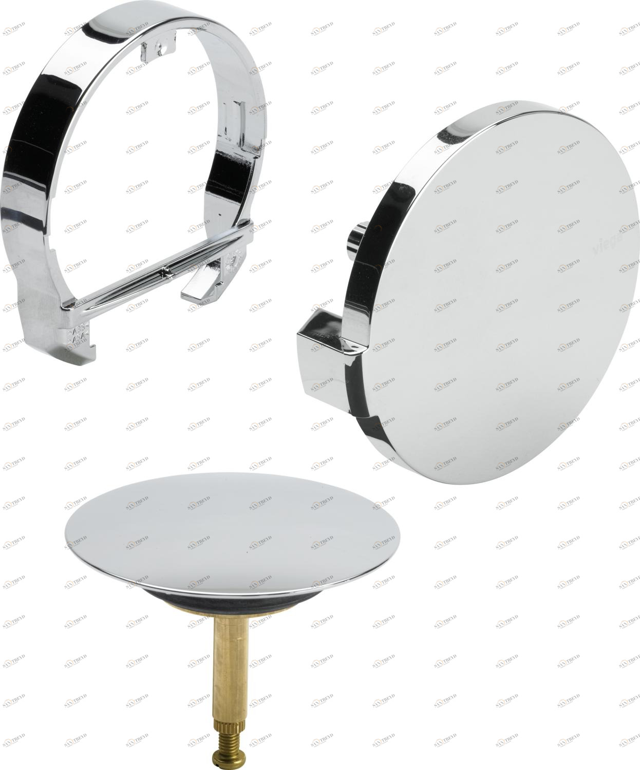 Канализационная арматура  Сифоны для ванн и душевых поддонов  Multiplex Trio VIEGA 725 815 Модель 6161.01 Santreyd 