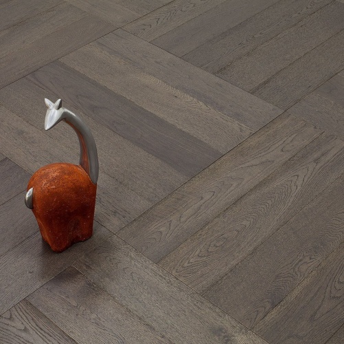 Паркет Ёлка Marco Ferutti Hermitage Клауд Дуб Любая на выбор с брашью (Текстурированная) 610х122 мм 2600700112 - Вид №1